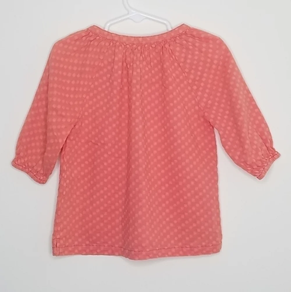 Peek Polka Dot Shirt Blouse V Neck 2/3